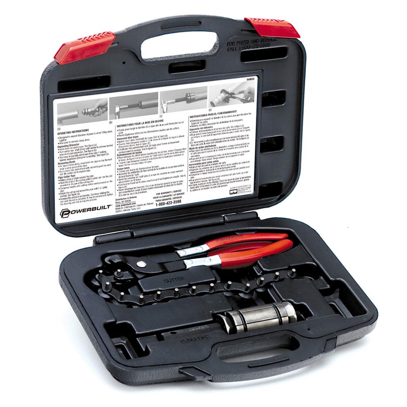 Powerbuilt Exhaust Tool Kit, Replace and Repair Vehicle Exhaust Pipes,