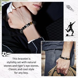 SUNSH Bracelet for Men,Ball Bracelets for Boys,Football Bracelet Gift for Boy/Teen/Son/Grandson/Friend/Nephew /Brother/Fan,Football Gift for Men,Olympics,Birthday-To My Son