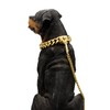 18K Gold Dog Chain Collar Walking Metal Chain Collar with