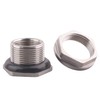 DERNORD 1" Female Bulkhead Water Tank Connector Stainless Steel Bulkhead