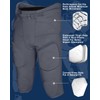 Exxact Sports Gladiator Mens Integrated Football Pants with Built-in Pads,