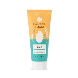 ORJENA Smile Day Cleansing Foam Rice 180ml – Espuma Limpiadora Facial Suave con Extracto de Arroz para Piel Hidratada y Radiante