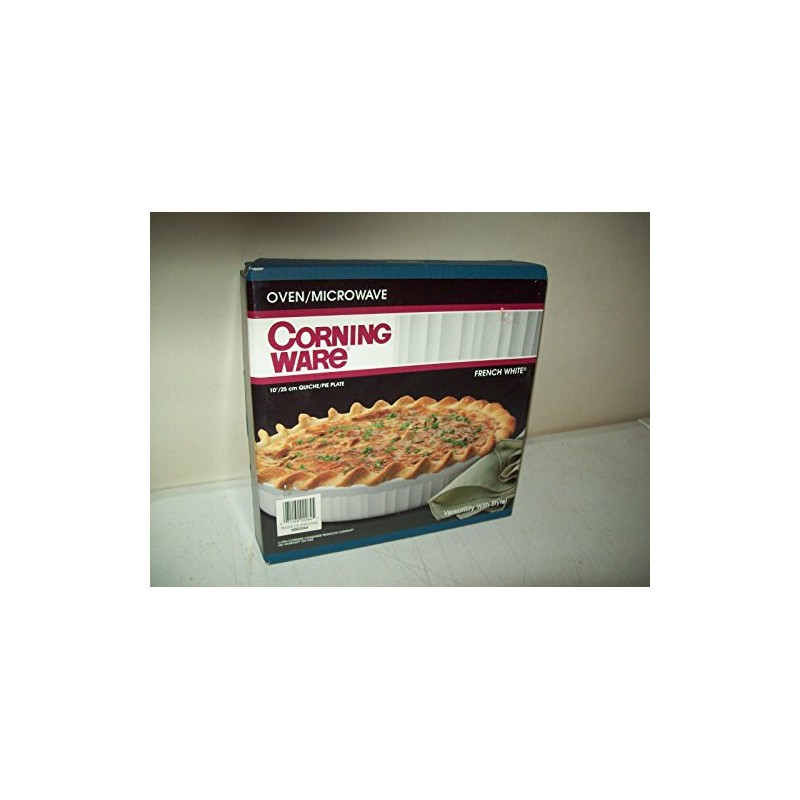 Corningware French White 10" Quiche / Pie Plate