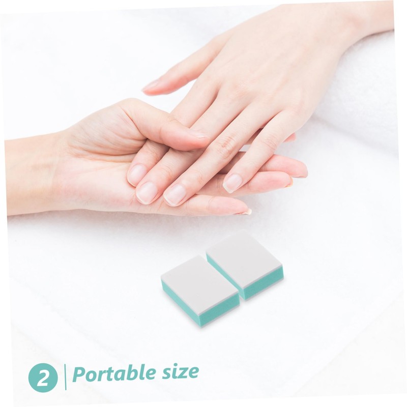 WOONEKY 50pcs Nail Buffer Block Fine Grit Mini Nail Buffer