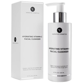 Narrative Cosmetics Vitamin C Face Wash Cleanser - Ultimate Water-Based Face Cleanser for Women - Anti-Aging and Gentle for All Skin Types- 6.7 Fl Oz (200ml)
