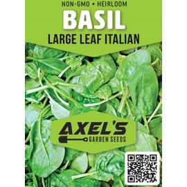 Basil Seeds for Planting – 750 Non GMO Heirloom Italian Basil Seeds – Indoor Hydroponic & Outdoor Gardening – Full Planting Instructions to Plant & Grow Basil – Great Gardening Gift, 1 Packet
