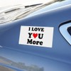 I Love You More with Heart Automotive Car Window Locker