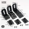 heizi Door Latch with 4-Piece Key Set with Padlock for