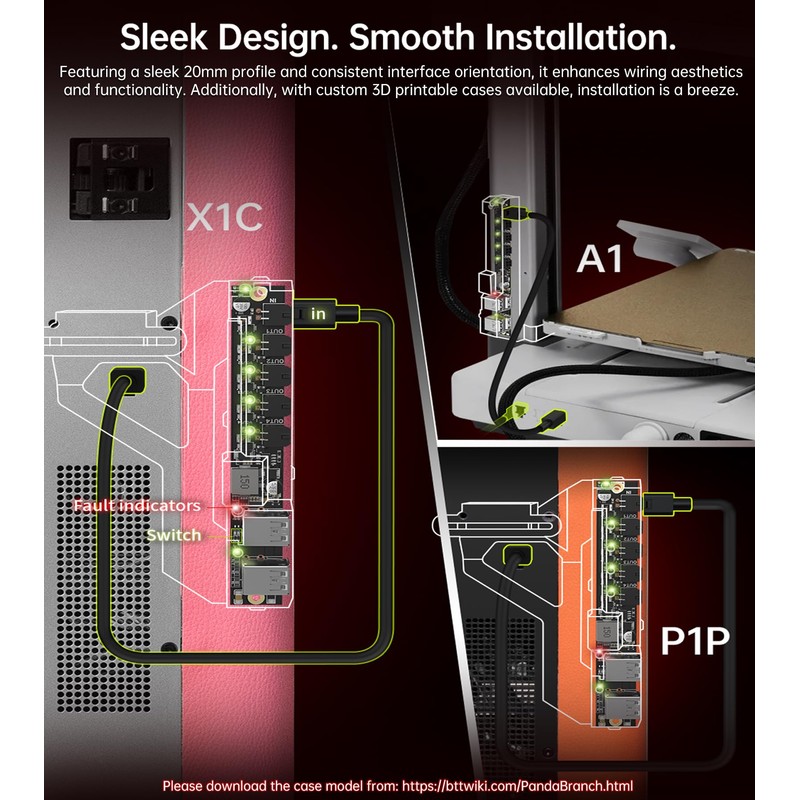 BIGTREETECH Panda Branch Expansion Board for Bambu-Lab P1/X1 Series