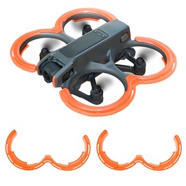 Chingcoo Propeller Protection for DJI Avata 2, Propeller Drone Protective Bumper Protective Case, Anti-Collision Shockproof, Prop Protector for DJI Avata 2 Fly More Combo Drone Accessories, Orange