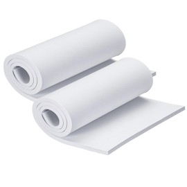 MEARCOOH 2 Rolls of Eva Foam 8 mm, White EVA Foam Cosplay, 35.5 x 99 cm with High Density 86 kg/m3 EVA Foam for Crafts, Costume, DIY Project