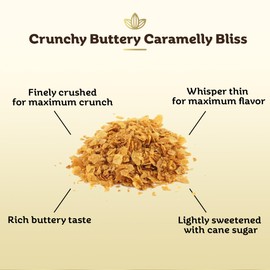 Cocoläat Feuilletine Crushed French Crêpe Dentelles | Crumbled Biscuit Crunch | Made With Real Butter | Imported from France | Resealable Stand Up Pouch | 12 oz/340 g