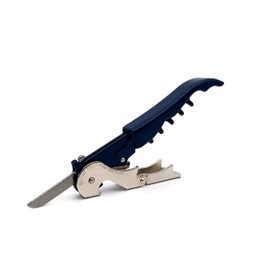 Pulltap's Genuine Slider 900 Waiter's Corkscrew – Double-Hinged Wine Key with Sliding Foil Cutter – Patented Design – Made in Spain – Azul Oscuro (Dark Blue)