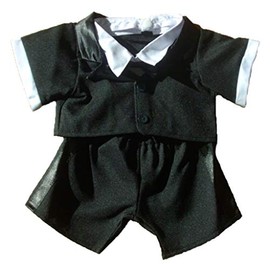 BYO-BFF Stuffed Animals Plush Toy Outfit – Tuxedo Outfit 16”, BlackWhite