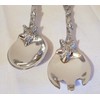 MARIPOSA Coral Salad Servers, Silver