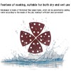 Triangle Grinding-Pads,Sanding Discs,90 Pieces Sanding Pads,93 * 93 * 93mm,andpaper