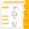 Honey Dispenser, 8oz Honey Dispenser No Drip Glass with Stand,