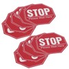 BuyWeek Warning Stickers, Set of 2 Floor Stop Sign Stickers