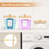 COAZEX 3 Pack Plastic Laundry Pods Container & Dryer Sheet