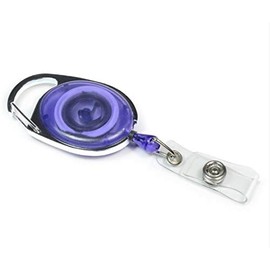 ID Card It 20 ID Card Pass Badge Holder Premier Yo Yo Retractable Reel (Purple)