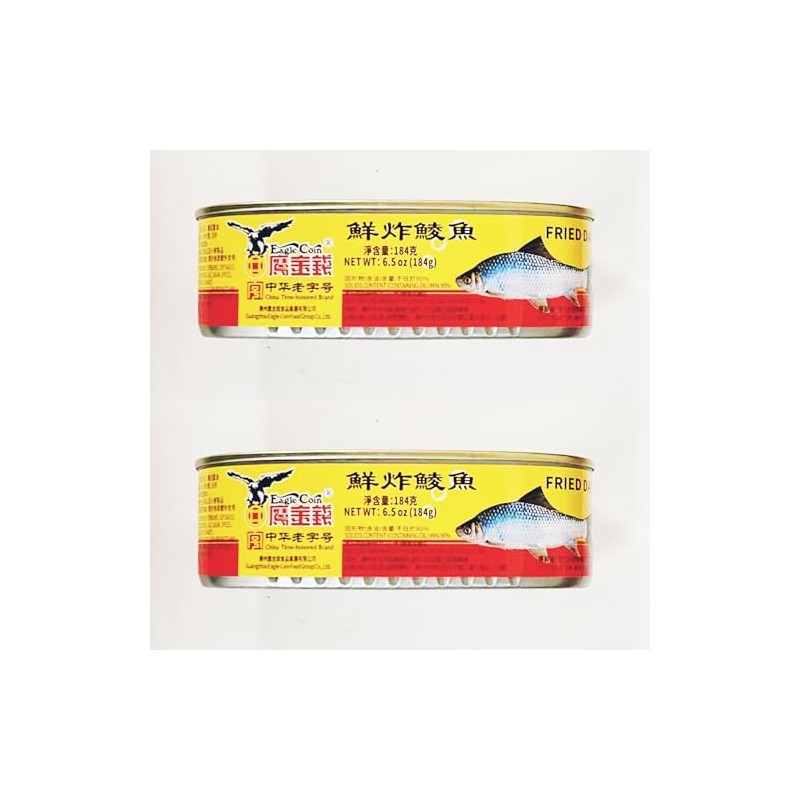 Fried Dace, Chinese Traditional Fish, 6.5 oz, Pack of 2