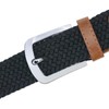 Maikun Braided Elastic Belt Stretch Woven Strap, Metal Pin Buckle