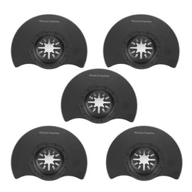 5pcs Semi-Circular Oscillating Saw Blade，Diameter 88mm High-Carbon Steel Multi Tool Accessories Set，for Cutting Wood, Plastic, Soft Metal
