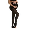 Relaxsan M2190A (Black, Sz.1) Soft microfibre open-toe medical compression maternity