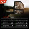 A-Premium Heated Mirror Glass with Backing Plate Compatible with Ford