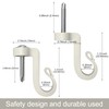 Blifula Q Hanger Screws in Hooks Outdoor Hooks for String