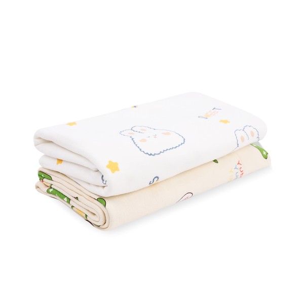 DOOCECIY 2 Pcs Baby Blanket for Newborn, 85 x 85cm