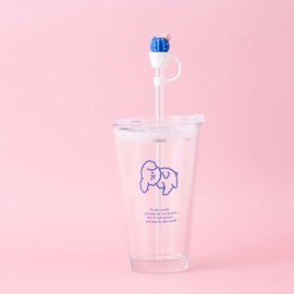 TEONEI Cactus Shape Straw Covers Caps,Straw Tip Covers,Reusable Drinking Straws Tips Lids Straws Toppers for 7-8mm,4PCS