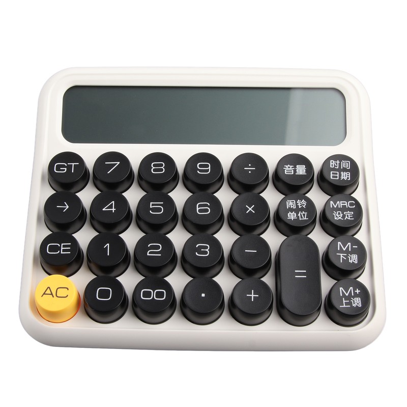 12 Digit Calculator Large LCD Display Big Button Standard Mechanical