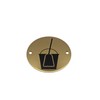 Bary Cleaning Supplies/Mop and Bucket Sign Polished Brass