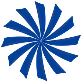 YELARXI Arrow Vanes Turkey Archery Arrows Feather Fletching, 3 Inch Right Wing Fit for Hunting Target Shooting (25Pcs Blue)