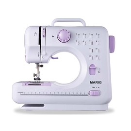 Mini Sewing Machines for Beginners by MARIG Small Portable Electric Sewing Machines with 2 Speed 12 Built-in Stitch Patterns