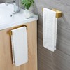 Taozun Adhesive Towel Rack/Hand Towel Holder, Gold Towel Holder for