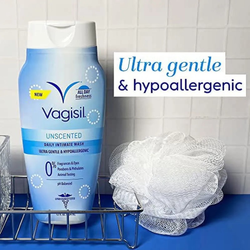 Vagisil Feminine Wash, Intimate Area Hygiene Unscented 12oz