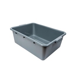Soro Essentials- 21-1/2" x 15" x 7" Deep Commercial Bus Box Tub Gray Color Plastic - Tote Box Tubs Box Utility Bus Tub Food Service Bus Tub Wash Basin Dish Tub Storage Organizer for Kitchen