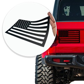 The Wavy Flag - American Flag Magnet - 12 x 7 Magnetic Flag for Cars and Trucks - 1 Pack (Forward) - Proudly Made in The USA - Super Strong American Flag Decal - Magnetic American Flag for Vehicles