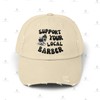 Support Your Local Barber - Distressed Dad Hat - Color: