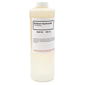 Sodium Hydroxide Solution, 0.1M, 500mL - The Curated Chemical Collection