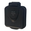 TECHVALET RV 10 Amp Solar Port Inlet Black Marine Grade
