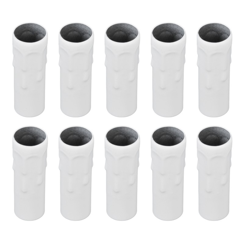 10Pcs E14 Metal Tube for Candle Lamp Holder Lamp Base