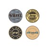 Jeep Sticker 4-Pack Willys There's Only One, The Legend, There's