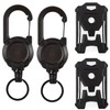 4 pcs Retractable id Badge Holder, id Badge Holder with