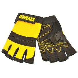 Dewalt DPG23 Synthetic Padded Leather Palm Gloves, Large, 9 Size, , Black/Yellow
