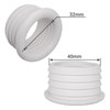 SKIR'CO Pack of 5 White 40 x 32 mm Rubber