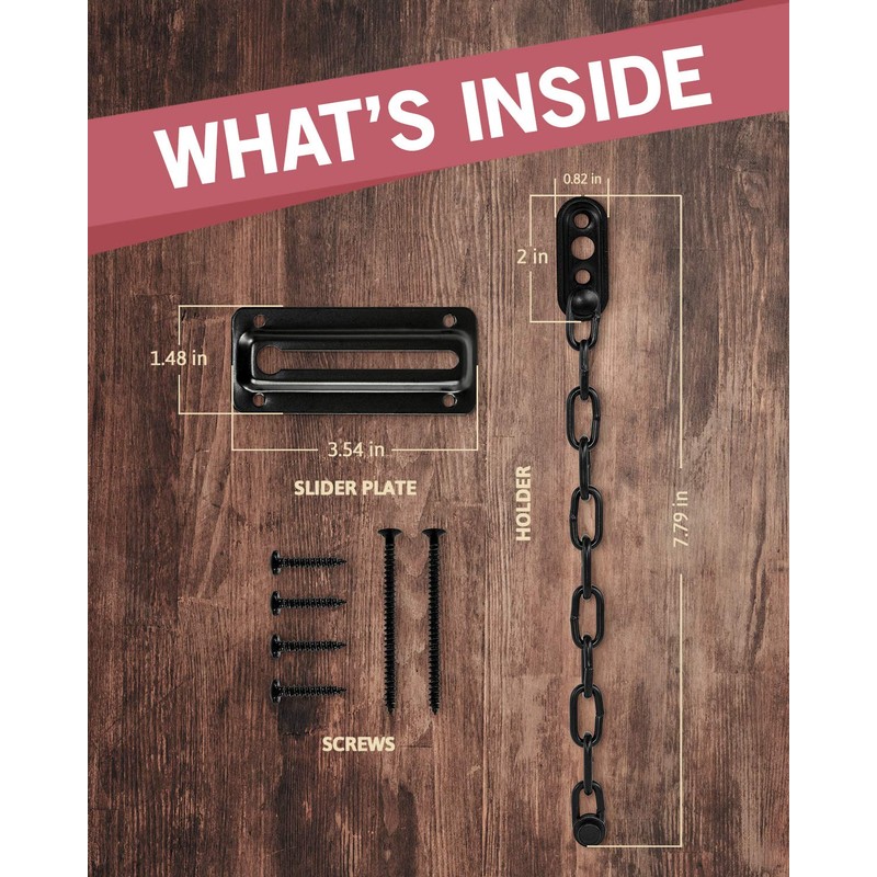 Jack N’ Drill Chain Door Guard with Lock - 2
