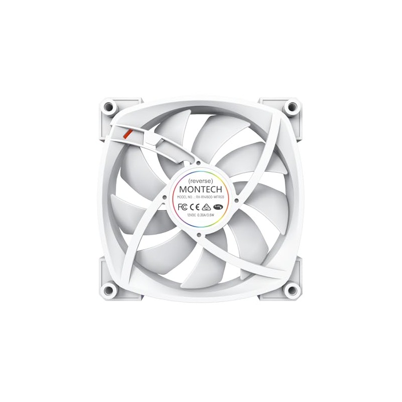 Montech RX 140 ARGB Reversed Fan 1600PWM, High-End Durability, Silent